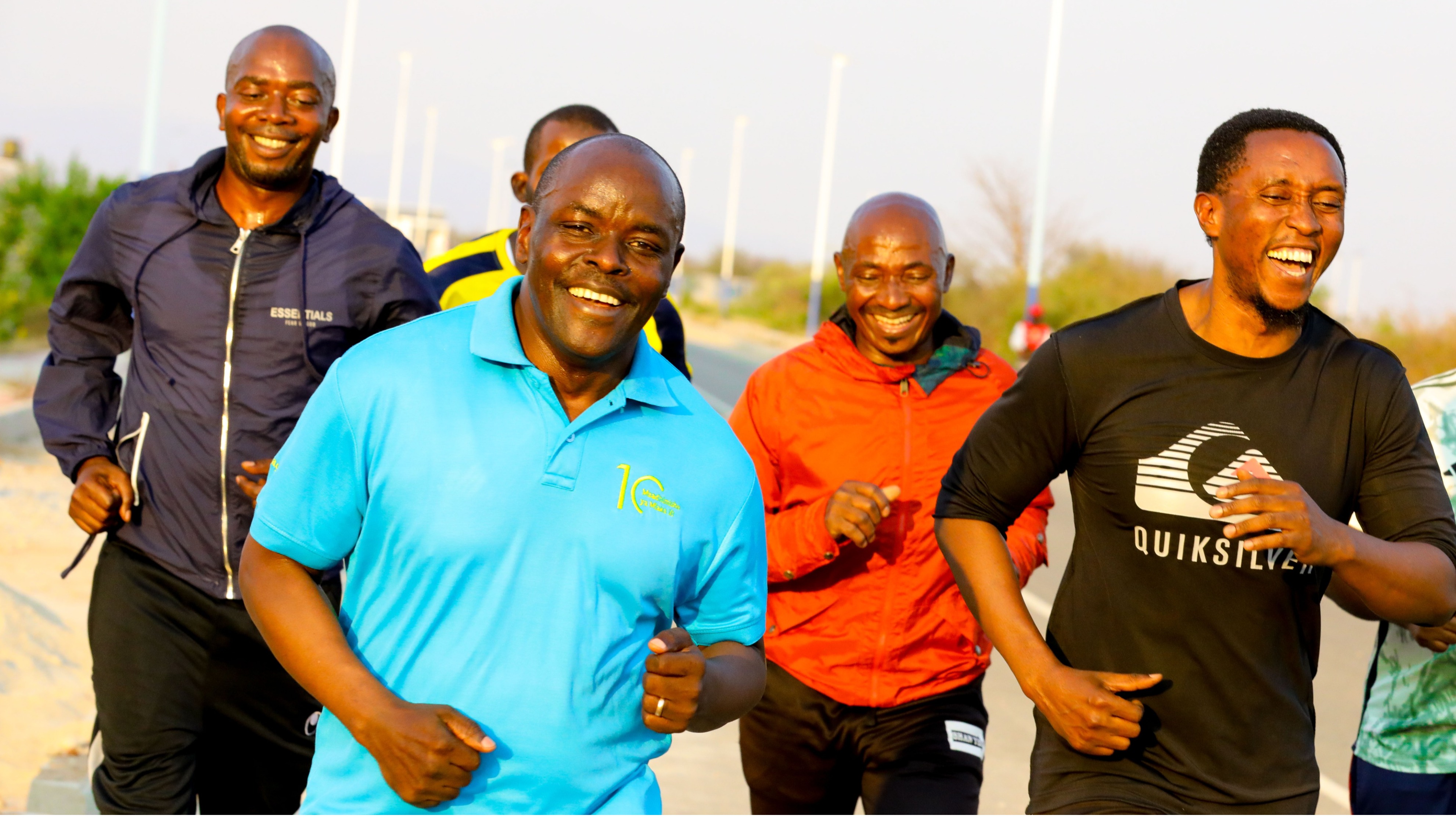 MAZOEZI KWA AFYA BORA: MKURUGENZI MKUU AONGOZA MAZOEZI YA e-GA JOGGING CLUB